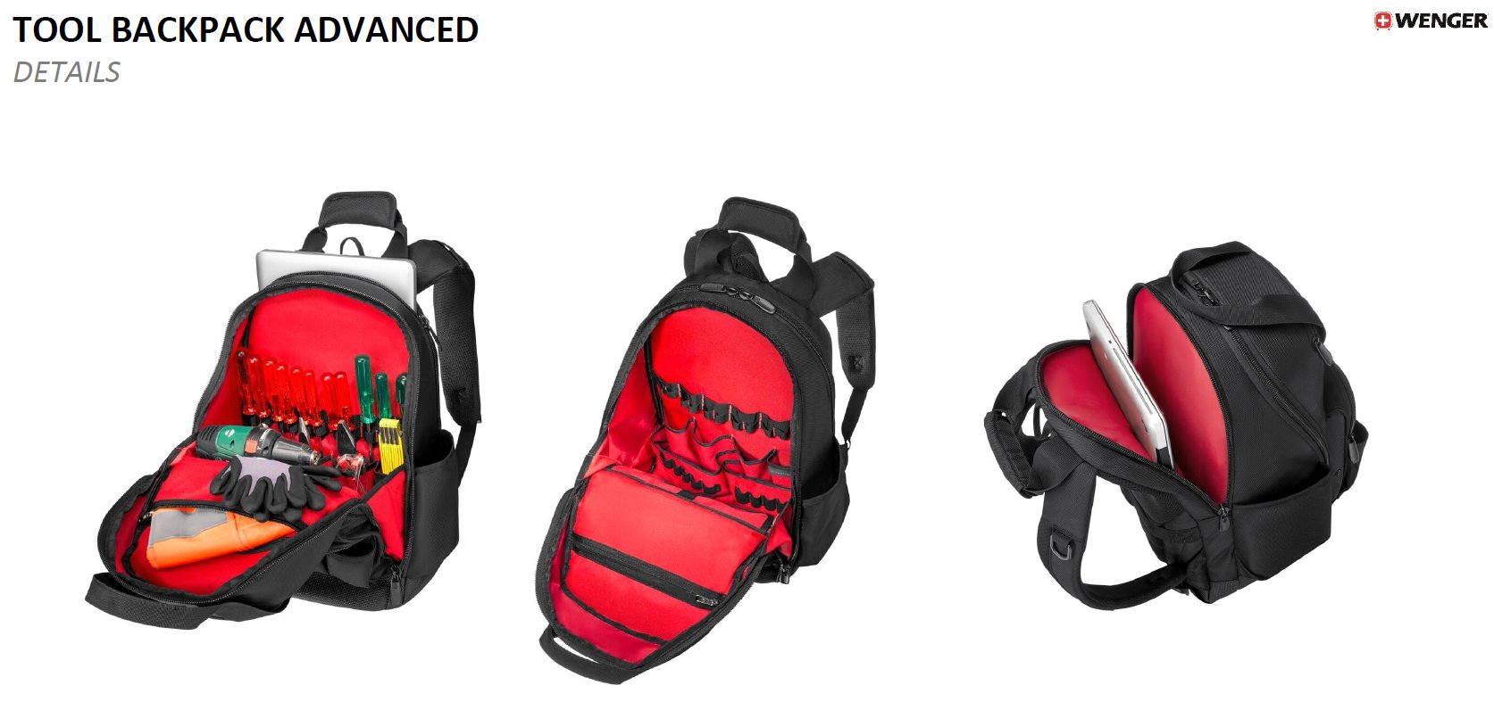 Tool Backpack Advanced – Detail