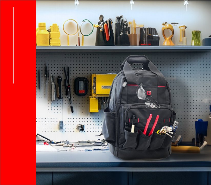 Tool Backpack Pro – EVA-geformter harter Boden